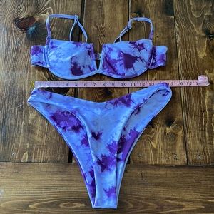 Matching Tye Dye Bikini Swim Set